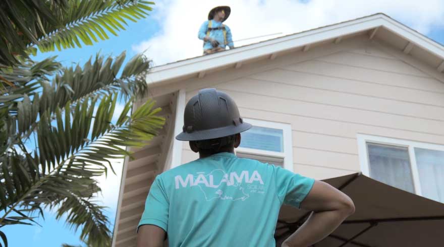 Screenshot of Malama Solar's Making Solar Simple Commercial
